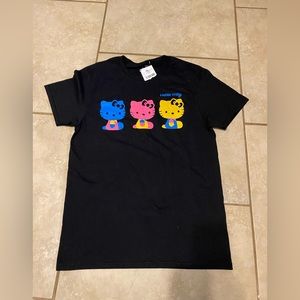 Hello Kitty t shirt & eyelashes